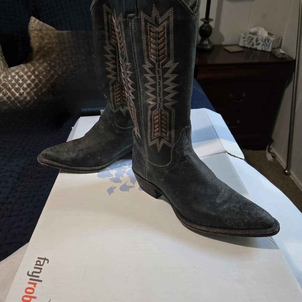 Farylrobin Black Western Boots